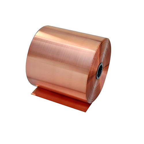 XMRISE Reine Kupferfolie Metall Kupfer Blech Materialabtrag Rolls- General Use DIY oder Bauunternehmer,0.05mm*100mm*5000mm