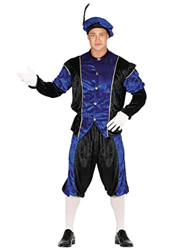 Roetveeg Piet Blauw Man Kostuum