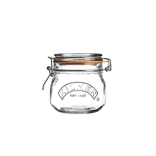 6 x Kilner Clip Top Glas Lebensmittel Vorratsdose Kanister Preserver – Rund 0,5 Liter