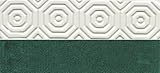 Tischdecken Molton Weiß / Grün Rubber 140cm Rolle von 20 Meter