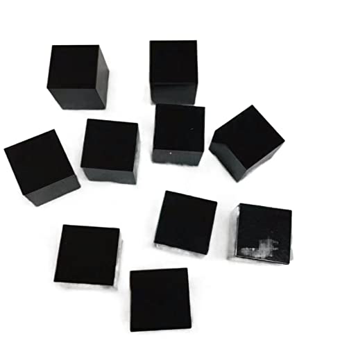 1 Stück 20–30 mm schwarzer Obsidian, quadratischer Würfel, schwarzer Obsidian-Würfel, Kristall, negativer Edelstein-Würfel, natürlich ZFUGEDRLI (Size : 20mm)
