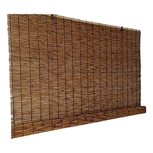 LCJQ Roll-Up Reed Shade, Free Roll-Up Jalousie Sonnenschutz für Terrasse Bambus Jalousien Outdoor Bamboo Roman Shades