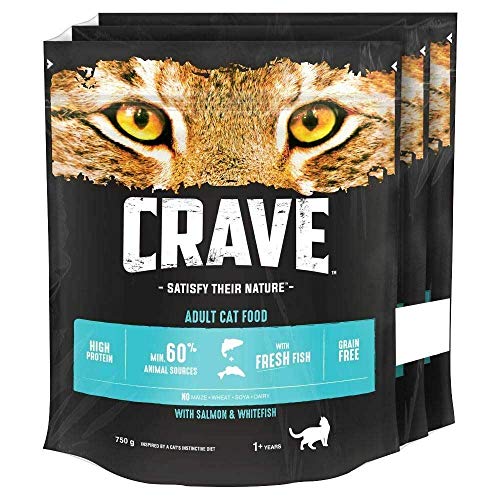 Crave Trockenfutter für Katzen, Protein- und getreidefreies Katzenfutter mit Truthahn und Huhn