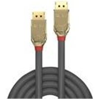Lindy Gold Line - DisplayPort-Kabel - DisplayPort (M) bis DisplayPort (M) - DisplayPort 1,2 - 15,0m - 4K Unterstützung - Grau (36297)