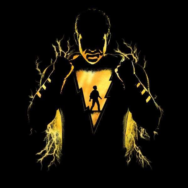 Shazam Lightning Silhouette Sweatshirt - Black - M - Schwarz 2