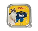 JOSICAT Paté with Duck (32 x 100 g) | getreidefreies Nassfutter mit Ente | Alleinfuttermittel für ausgewachsene Katzen | Powered by JOSERA