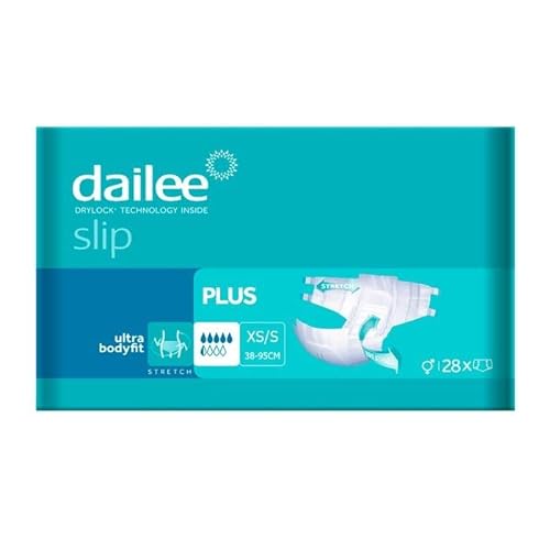 Dailee Slip Plus Inkontinenzunterhose, Größe XS, 28 Stück
