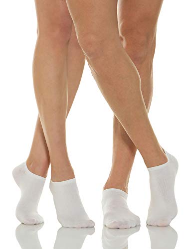 Relaxsan 560S (2 Paare - Weiß, Gr.6) Socken für Diabetiker Herren und Damen, Kurz, No Show Socken, Atmungsaktive, Baumwolle und Crabyon