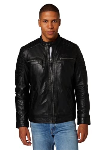 RICANO 12815 – Herren Biker Lederjacke (Slim Fit) – echtes (Premium) Lamm Leder