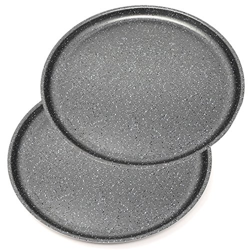 Menax Focus - Pizzablech - Pizza-Form - Aluminium - Antihaftbeschichtung - Durchmesser 30 cm - Set von 2 - Hergestellt in Italien
