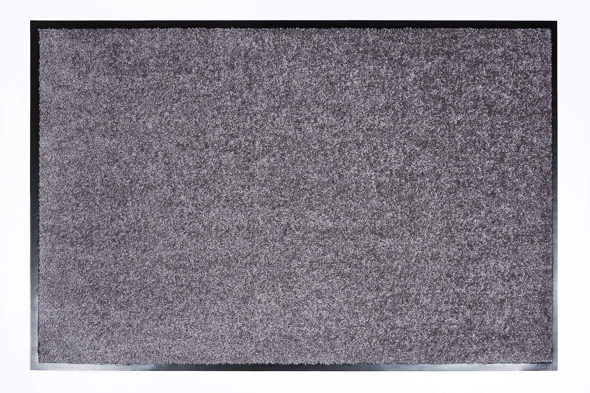ASTRA hochwertiger Schmutzfangmatte – waschbarer Fußabstreifer – robust – langlebige Fußabtreter – für den Indoorbereich – grau – 60 x 180 cm