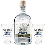 The Duke Munich Dry Gin 0,7l (45% Vol) + 2x Glas Gläser Ginglas Longdrinkglas- [Enthält Sulfite]