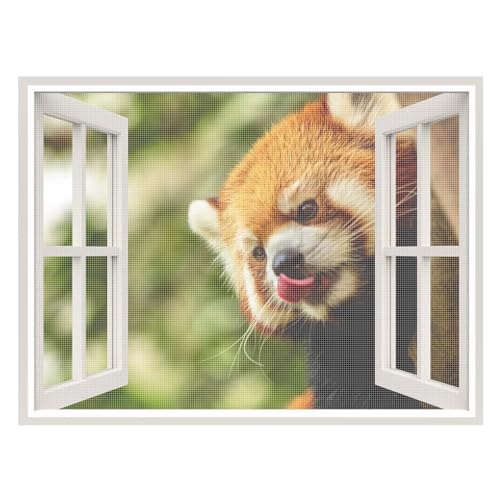 Moskitonetz für Fenster, Fiberglas, 105x195cm Vorhang, Moskitonetz, maßgeschneiderte Moskitonetz-Tür für Kinder und Haustiere, Weiß
