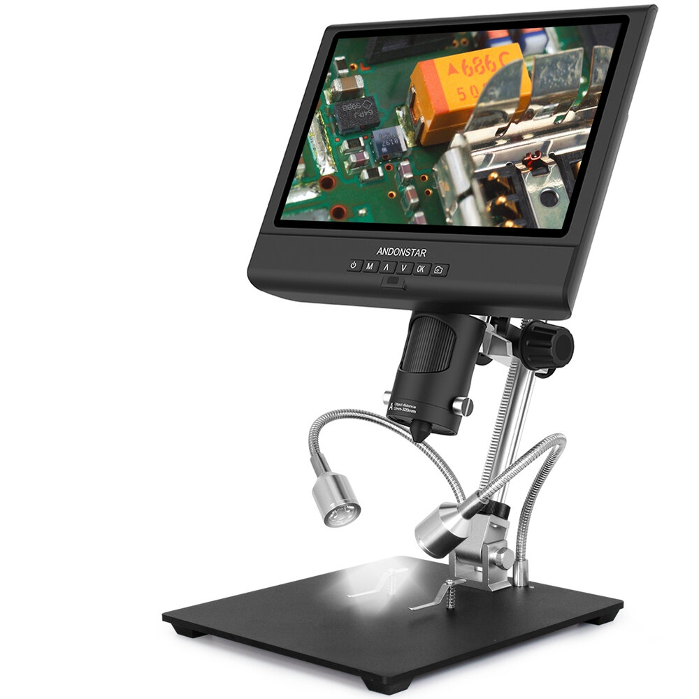 Andonstar AD209 10" Digital Mikroskop 1080P einstellbar LCD Display Mikroskop zum Löten Mikroskop Handy Uhr Repai