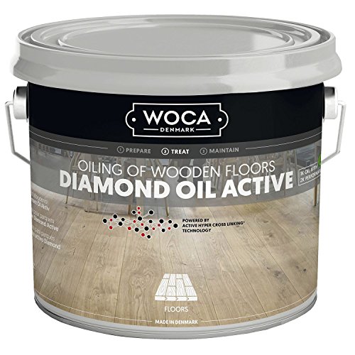 WOCA Diamond Öl Aktiv , Extra Weiß , 2,5 Liter