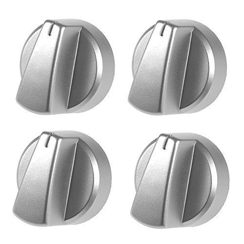 Genuine BELLING Silber Ofen/Herd Einstellknopf (1,2,3,4,5 oder 6 Stück) Pack Quantity: 4