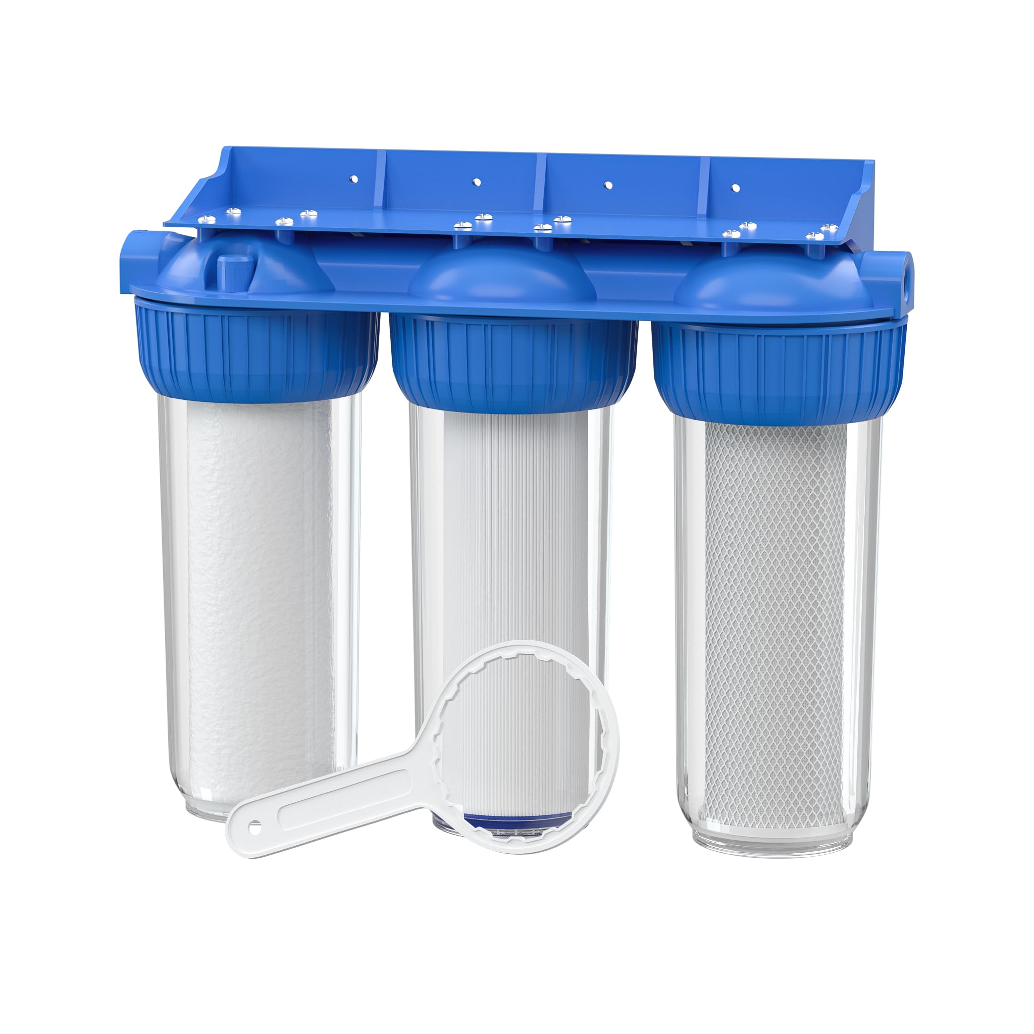 Naturewater NW-BR10B4 3Stufenfilter 26,16mm (3/4") Sedimentfilter Aktivkohleblock Aktivkohlegranula