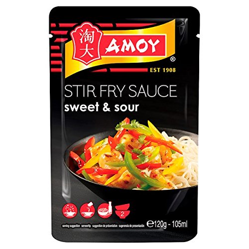 Amoy Stir Fry Sauce Sweet & Sour 120g (Packung mit 12 x 120g)