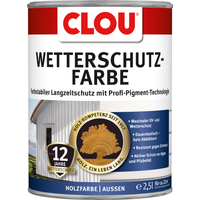 Clou Wetterschutzfarbe anthrazit 2,5 l