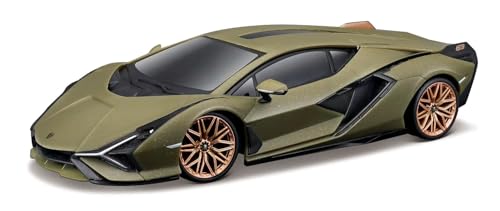 Maisto Tech R/C Lamborghini Sian FKP37: Ferngesteuertes Auto im Maßstab 1:24, 2,4 GHz, mit Pistolengriff-Steuerung, ab 5 Jahren, 20 cm, grün (582338)