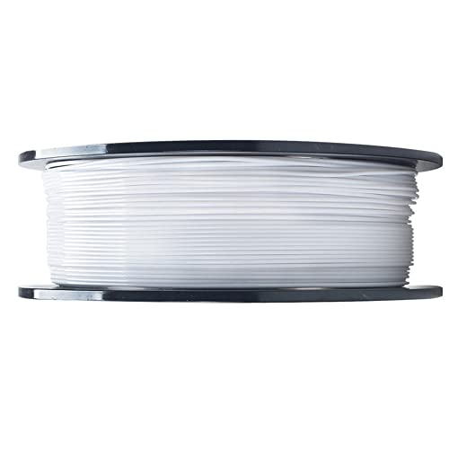 Nylon Filament 1,75 mm, Verbrauchsmaterial für 3D-Drucker aus Polyamid (PA), Maßgenauigkeit +/- 0,02 mm, passend für die meisten FDM-Drucker, Weiß-Weiß 1kg