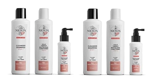 2er NIOXIN System 3 Starter-Set - Shampoo, Haarspülung und Kopfhaut Serum