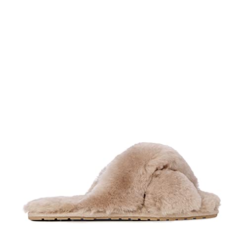 EMU Australia Mayberry Damen Hausschuhe Schaffell Slipper, camel, 39 EU