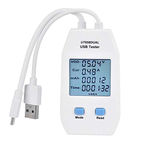 UNI-T USB-Leistungsmesser-Tester, digitales Voltmeter-Amperemeter-Multimeter USB-Leistungsmesser-Tester, USB-Leistungsmesser-Detektor(UT658)