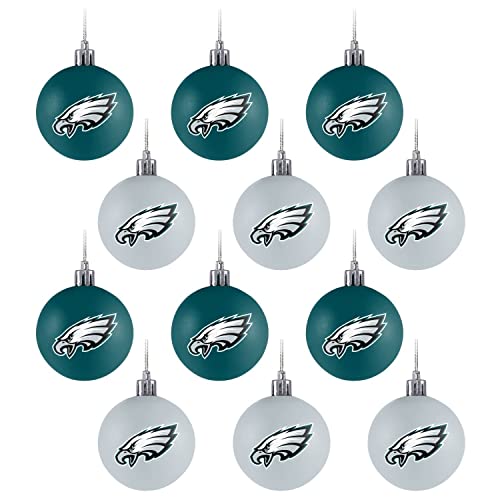 FOCO Philadelphia Eagles 12er Set Xmas NFL Weihnachtskugeln
