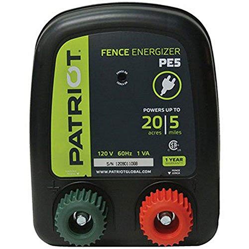 Patriot PE5 Electric Fence Energizer, 0.20 Joule by Patriot