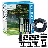 BluGarda - BluNature Pop-Up Bewässerungssprinkler für den Garten - Rasenbewässerung Sprinklersystem Kit - Pop-up Sprinkler mit Sprühköpfen Set für Rasenflächen bis zu 70m2