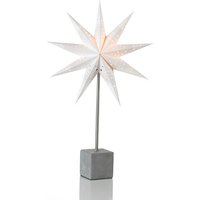 Markslöjd Leuchtstern »HARD«, weiß, ø 35 cm, Höhe 58cm,Zuleitung mit EIN/ AUS- Schalter, E14, 230V - weiss