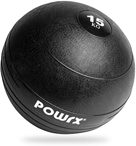 POWRX Slamball/Medizinball 3-20 kg (15 kg/Schwarz)
