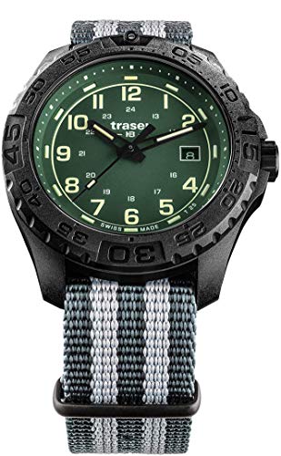 Traser H3 P96 Outdoor Pioneer Evolution Green Tactical Watch Militär Armbanduhr NATO Armband