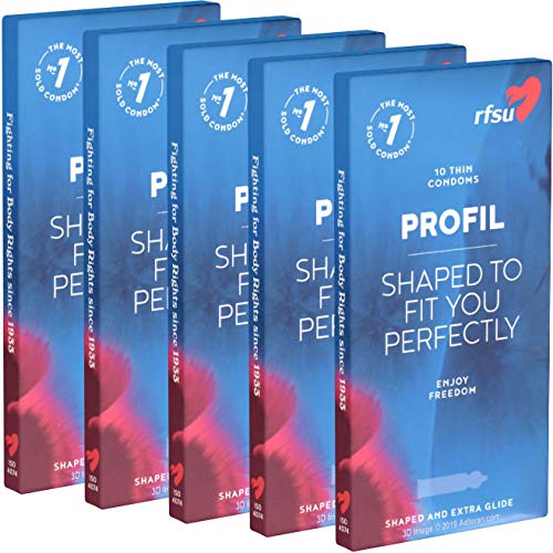 RFSU Profil SPAR-PACK (5x10) 50 Kondome - Profil: besondere Passform, wo das Gefühl am stärksten ist