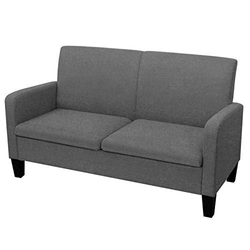 RONGQI 2-Sitzer Sofa, Tagesbett, Couch Mit Schlaffunktion, Couch für Wohnzimmer, Wohnzimmersofa, für Wohnungen, Bigsofas, Cauchsofa, 135 x 65 x76 cm Dunkelgrau