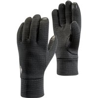 Black Diamond Midweight Gridtech Handschuhe / Touchscreen-geeignete, leichte Fleecehandschuhe - viel Wärme, wenig Gewicht & sicherer Halt / Unisex, Black, Größe: S