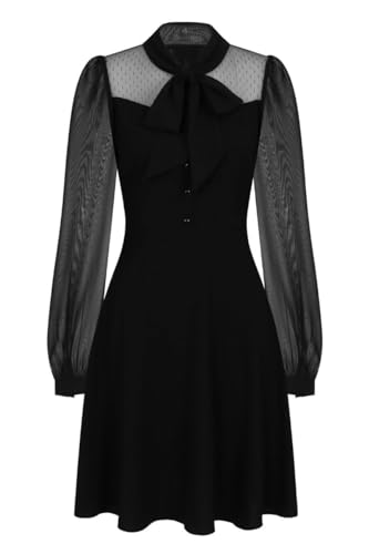 Hell Bunny Darcia Mid Dress Frauen Mittellanges Kleid schwarz 3XL