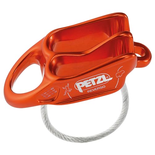 Petzl Unisex - Erwachsene Belay Sicherungsgerät, rot/orange, one Size