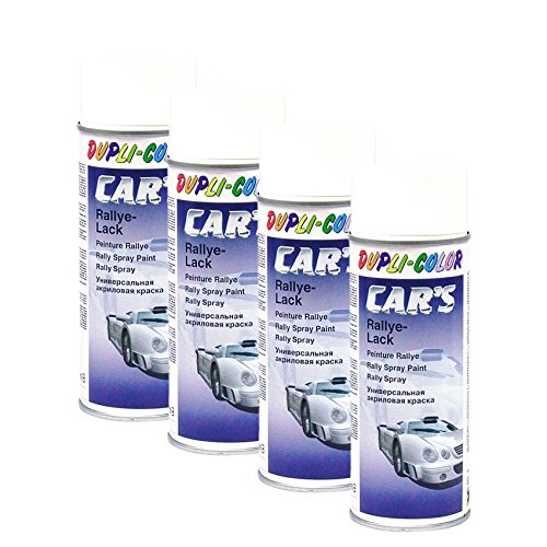 4x Dupli-Color Cars Rallye Spray weiss weiß gl. 400ml 385896
