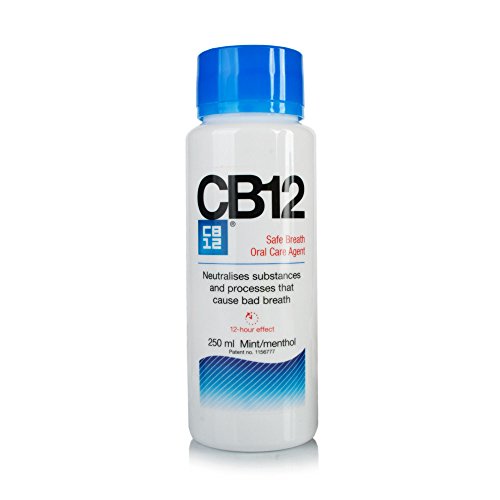 CB12 Mint Menthol Safe Breath Mouthwash (250ml) - Pack of 6 by CB12