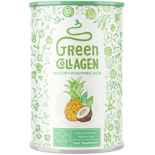 Green Collagen - Collagen, Elastin, Hyaluronsäure - Nährstoffreiches Beauty Elixier mit Kulturenkomplex - 400g Pulver