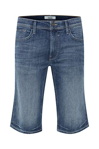 Blend Denon Herren Jeans Shorts Kurze Denim Hose Aus Stretch-Material Regular Fit, Größe:M, Farbe:Denim Lightblue (76200)
