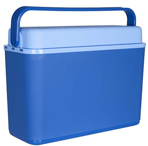 Trendyshop365 Camping Kühlbox 12 Liter Blau isolierte Thermo-Box für kühle Getränke Extra Schmal für Unterwegs nur 17cm Breit (1 Stück)