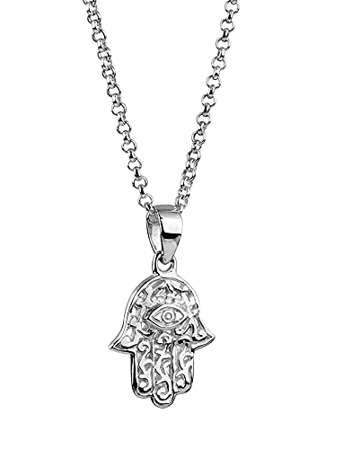 Nenalina Collierkettchen Hamsa Hand Symbol Ornament Anhänger 925 Silber