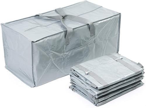6er Pack Strapazierfähige Lagertaschen - Multifunktional für viele Zwecke, perfekt für die Lagerung und den Transport großer Gegenstände.