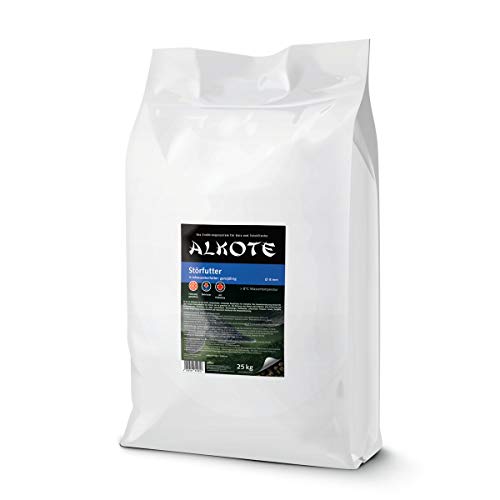 AL-KO-TE, Leistungsfutter für Störe Frühjahr bis Herbst, Sinkende Pellets, 8 mm, Störfutter, 25 kg