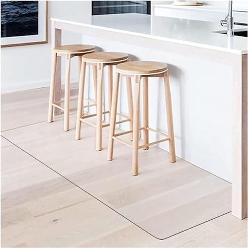 Bürostuhlmatte für Hartholzböden, 70 x 120 cm, 120 x 150 cm, 100 x 100 cm, Schreibtischstuhlmatte für harte Böden, transparente Bodenschutzmatte für Rollstuhl, leicht gleitend, wasserdicht,