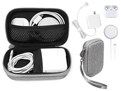 Praktische Schutzhülle für das MacBook Air Power Adapter, Besondere kompakte Hülle für einfache Aufbewahrung und Schutz, Netztasche (Tweed Grey)