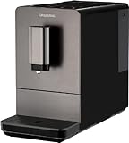 Grundig KVA 4830 Kaffeevollautomat, 1350, Edelstahlfront, 1 Cups, Dark INOX/Schwarz